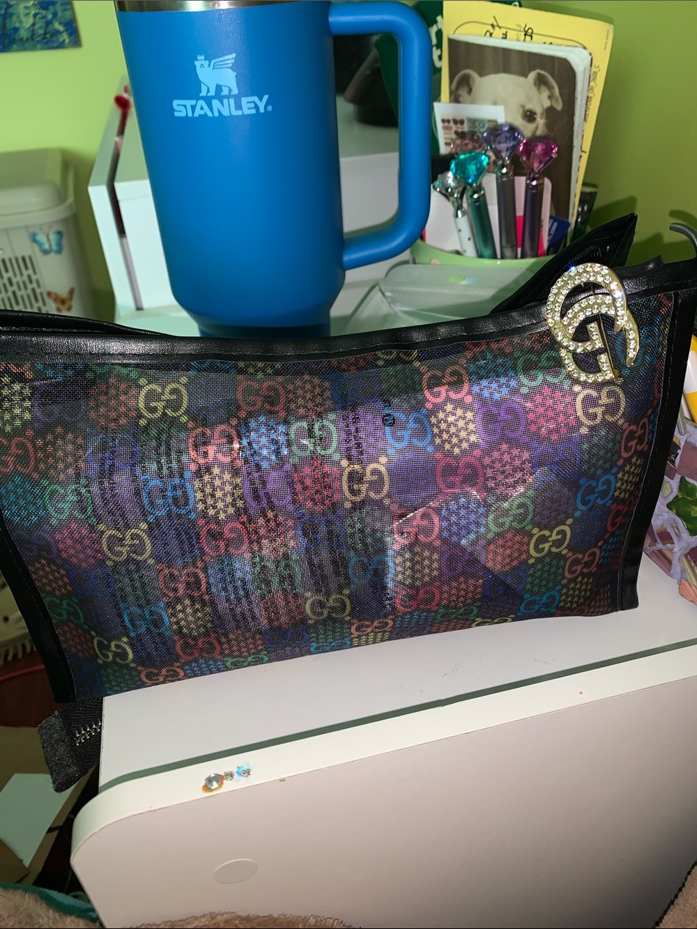 Monogram Multicolor mesh bag